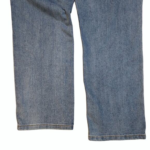 Button Fly ReWash Jeans Size 5 / 27 High Rise Crop Distressed Stretch Denim - Picture 7 of 9